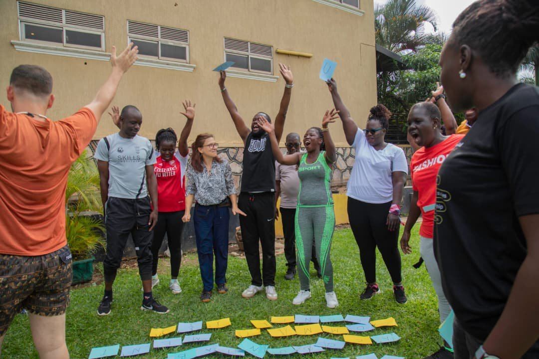 Team building activity in progress